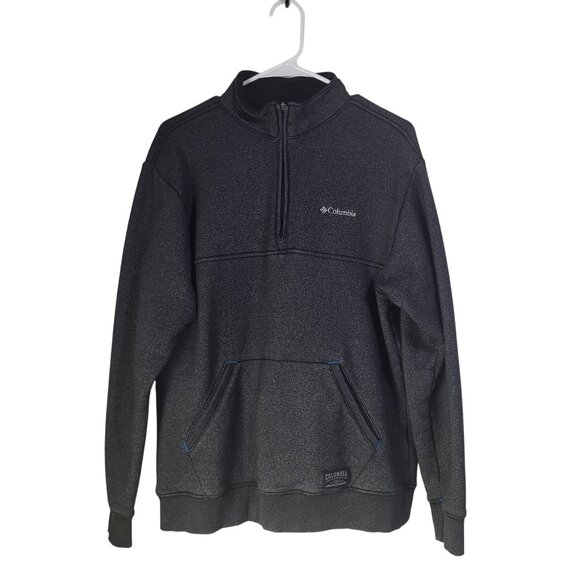 COLUMBIA Men's Pullover Partial Zip Sweater Heathered Gray SZ M Athleisure - Picture 2 of 10